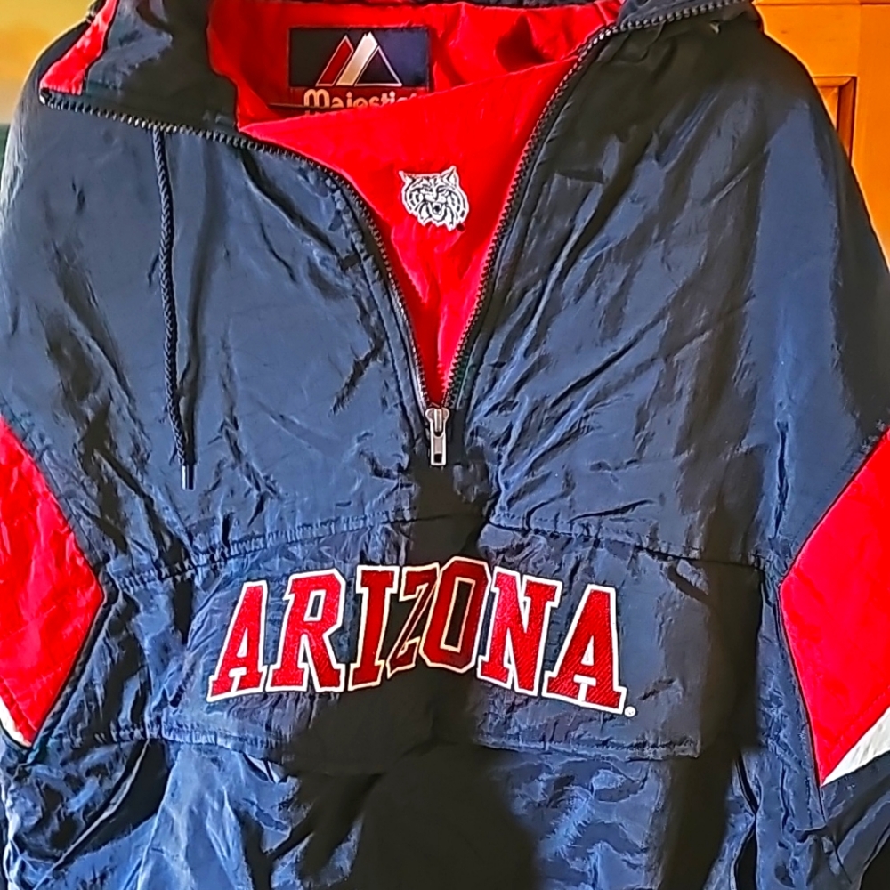 University of Arizona hooded jacket.